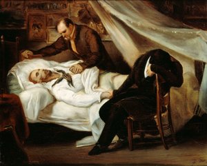 テオドール・ジェリコーの死、1824年。 作： Ary Scheffer