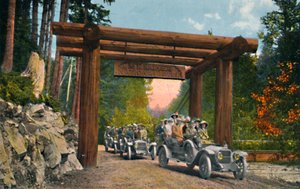 マウントレーニア国立公園への入り口、c1916 作： Asahel Curtis