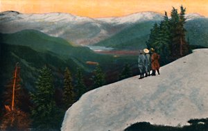レーニア山から見下ろす、c1916 作： Asahel Curtis