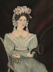 おそらくウィリアム・シェルドン夫人、c。 1831年。 作： Asahel Powers