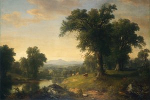 田園風景、1858年。 作： Asher Brown Durand