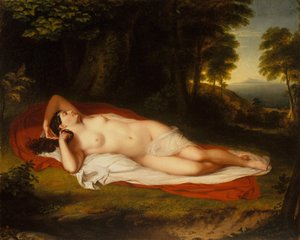 アリアドネ、ca。 1831-1835。 作： Asher Brown Durand