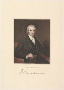 ジョンマーシャル首席判事、1833年。 作： Asher Brown Durand