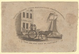 Fancy & Windsor Chair Manufactory, Wholesale & Retail, Thomas Ash, No. 33 John Street, New..., 1817年 作： Asher Brown Durand