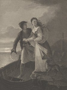 ギリシャの恋人、1825年。 作： Asher Brown Durand