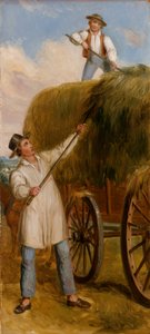 Haying Scene、1836（木製パネルに油彩） 作： Asher Brown Durand