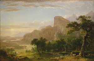 タナトプシスの風景画、1850年。