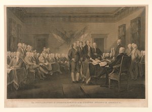 アメリカ合衆国の独立宣言 作： Asher Brown Durand