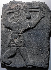 スリング、Tel Halafを撮影する図 作： Assyrian