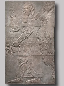 保護精神への敬礼、紀元前883-859年 作： Assyrian