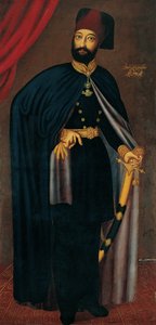 1828年以降のオスマン帝国のスルタン、マフムード2世の肖像（1785～1839年） 作： Athanasios Karantzoulas