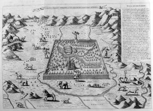 陸上の楽園、1675 作： Athanasius Kircher