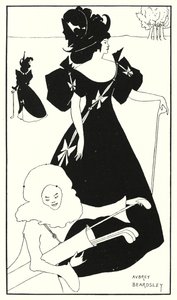 ゴルフカードのデザイン（刻印 作： Aubrey (after) Beardsley