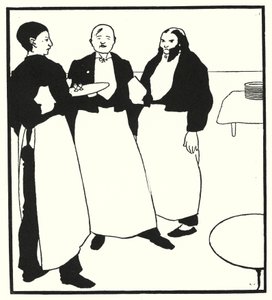 Garcons De Cafe (彫刻) 作： Aubrey (after) Beardsley