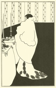 カメリアの女」（リトグラフ 作： Aubrey (after) Beardsley