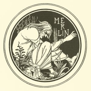 マーリン（リトグラフ 作： Aubrey (after) Beardsley
