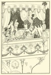 The Barge（リトグラフ 作： Aubrey (after) Beardsley