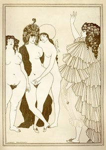 Aubrey BEARDSLEY (1872-1898)、Aristophanes 作「Lysistrata」(紀元前 411 年) の挿絵 作： Aubrey Beardsley