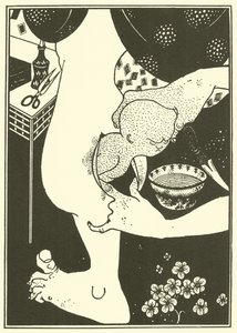 脚のふくらはぎの誕生 作： Aubrey Beardsley