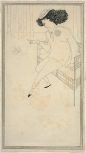 J.M.ウィスラーの似顔絵 作： Aubrey Beardsley