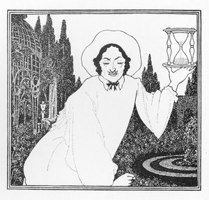 「ミニッツのピエロ」のカバーデザイン、1897 作： Aubrey Beardsley