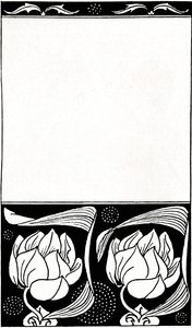 1914年、死んだ女の表紙のデザイン 作： Aubrey Beardsley