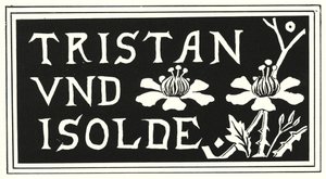 オーブリービアズリーの「Tristan Und Isolde」の表紙のデザイン 作： Aubrey Beardsley
