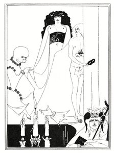 Herodiasの登場 作： Aubrey Beardsley