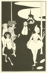 フロントピース、ジョン・デイビッドソンの戯曲、1893 作： Aubrey Beardsley
