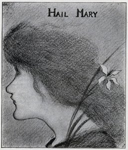 あられメリー（鉛筆） 作： Aubrey Beardsley