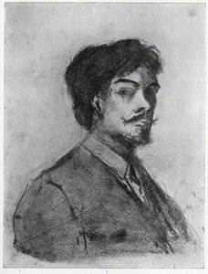 ヘンリー・ハーランド（木炭） 作： Aubrey Beardsley