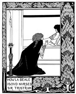 ラビールイソウナースサートリストラムトーマス・M著 『ル・モルテ・ダーサー』の挿絵 作： Aubrey Beardsley