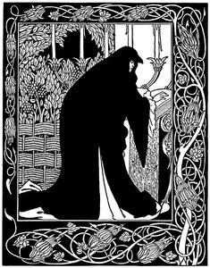 ゲネヴァー女王が彼女を修道女にした方法 作： Aubrey Beardsley