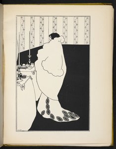 女性を描いたイラスト 作： Aubrey Beardsley