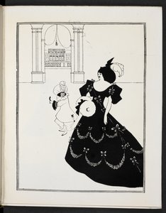2 人の人物を描いたイラスト 作： Aubrey Beardsley