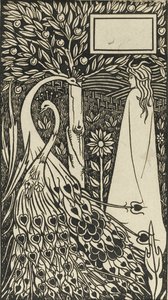 トーマス・マロリー卿による本「ル・モルテ・ダーサー」のイラスト、1893-1894年 作： Aubrey Beardsley
