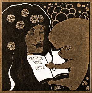新しい人生が始まる：ここで新しい人生が始まる、1893 作： Aubrey Beardsley