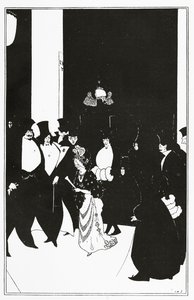 レディーゴールドのエスコート、「イエローブック」のイラスト、1894