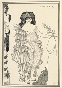 Lysistrata - アリストファネスの喜劇の登場人物 作： Aubrey Beardsley