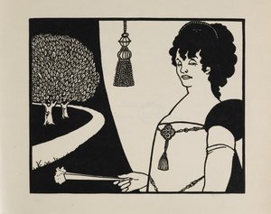 レジェーン夫人、50 枚の素描の本より 作： Aubrey Beardsley