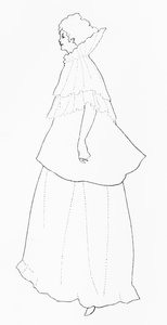 レジャン夫人、「イエローブック」のイラスト、1894