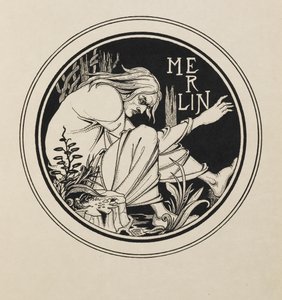 50枚の絵からなるマーリン 作： Aubrey Beardsley