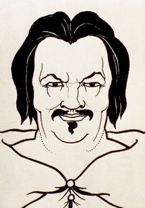 オノレ・ド・バルザックの肖像 作： Aubrey Beardsley