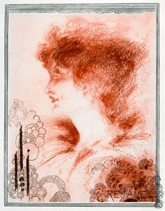 女性の肖像、1898年。 作： Aubrey Beardsley