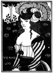 女性の肖像、1898年。 作： Aubrey Beardsley