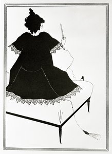 サロメ・マイトレシュ・オーケストレ、ou la femme au dildo、1894年頃 作： Aubrey Beardsley
