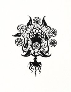「サロメ」の表紙の小さなデザイン、1899年 作： Aubrey Beardsley