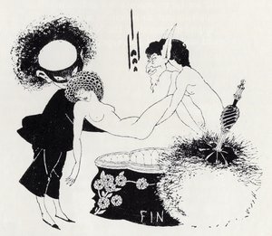 1893年「サロメ」よりテールピース（リトグラフ） 作： Aubrey Beardsley