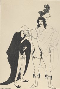 アリストファネスのリシストラータのためのヘラルドの検査、約。 1926年。 作： Aubrey Beardsley