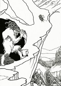 ランドスリップ、ビョルノン作「Pastor Sang」のフロントピース、1899年